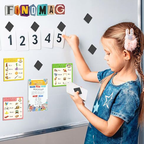 FINDMAG 140 Pcs Round Magnets with Adhesive Backing, Flexible Self Adhesive Magnets for Crafts, Small Sticky Magnetic Dots for Hanging Light Objects, DIY, School, Office, Home in Saudi Arabia