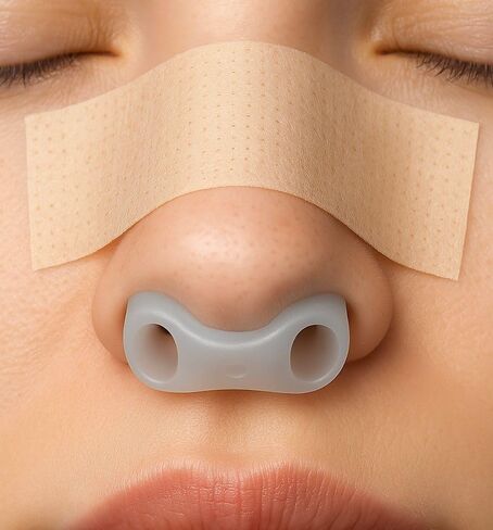 مثبت الأنف وجبيرة الأنف للتعافي من عملية تجميل الأنف (حجم 8)| جهاز دعم وتشكيل الأنف بعد الجراحة | دعامة أنف من السيليكون بدرجة طبية عالية 100% لانحراف الحاجز الأنفي وراحة على مدار 24 ساعة (8) in Saudi Arabia