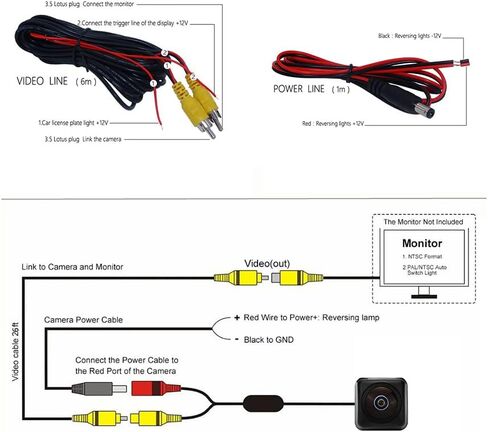 Vlicevrn HD Golden Fisheye Vehicle Car Rear View Camera Fixed Parking Line Night Vision Backup Parking Camera for Honda Accord/Spirior/Honda City/Fit Sedan/Honda Civic/Ciimo/Honda Crider in Saudi Arabia