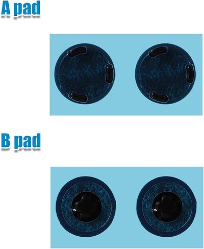 4pcs Rubber Feet Mat Replacement for Microsoft Surface Laptop 3 4 5, Diameter 0.35in Laptop Rubber Feet Slip-Resistant Laptop Case Bottom Rubber Feet Pad Blue Gray in Saudi Arabia