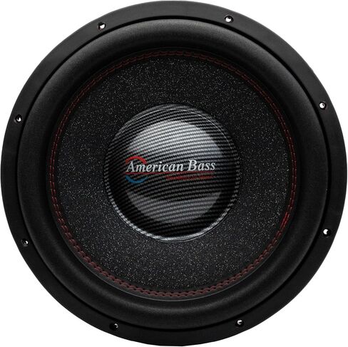 American Bass Hawk 12" SUBWOOFER, 1500 Watts RMS/3000 Watts Max Power, 4 Ohm Voice Coils, Heavy Duty cast Aluminum red Powder Coated Basket in Saudi Arabia