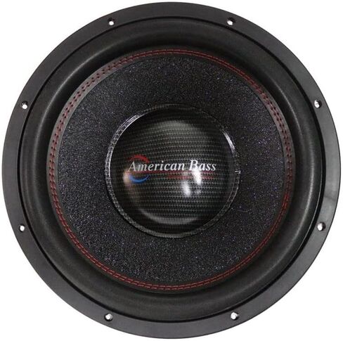 American Bass Hawk 12" SUBWOOFER, 1500 Watts RMS/3000 Watts Max Power, 4 Ohm Voice Coils, Heavy Duty cast Aluminum red Powder Coated Basket in Saudi Arabia