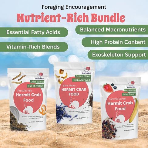 A Trio of Delightful Offerings - Crabby Bug Blend, Fruity Breakfast Blend, and Deep Ocean GreenSand - All in One Bundle Pack of 3 in Kuwait