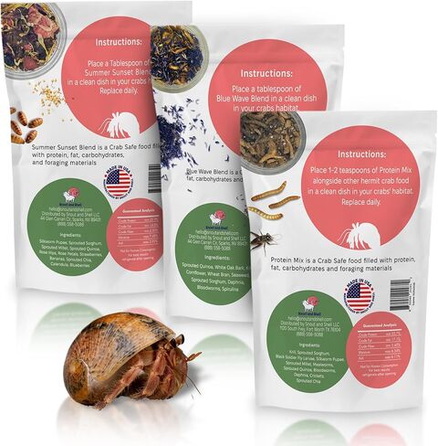 A Trio of Delightful Offerings - Crabby Bug Blend, Fruity Breakfast Blend, and Deep Ocean GreenSand - All in One Bundle Pack of 3 in Kuwait