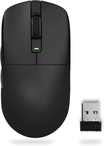 RK Royal Kludge RK M30 MOUSE WIRELECT GAMING ، 24000 DPI ، 43G WIRGLETY WILLETIGHT ، PAW3311 SESSOR ، 2.4G/Bluetooth/USB-C ، الماوس اللاسلكي القابل لإعادة الشحن مع 5 أزرار قابلة للبرمجة لـ PC/MAC ، أبيض in Kuwait
