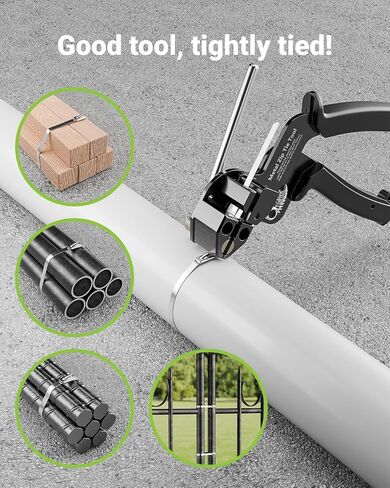 Metal Zip Tie Tool with 100 PCS 11.8 Inch 304 Stainless Steel Zip Ties, Heavy Duty Zip Tie Cutter and Tighter, for Chain Link Fence Ties and Exhasust Pipes in Saudi Arabia