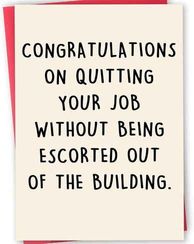 Naughty Leaving Card for Him Her, Happy Farewell Card for Him Her, Humor Going Away Gifts for Coworker Colleagues, Unique Leaving Gift Ideas for Work Bestie，New Job Card in Kuwait