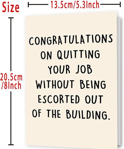 Naughty Leaving Card for Him Her, Happy Farewell Card for Him Her, Humor Going Away Gifts for Coworker Colleagues, Unique Leaving Gift Ideas for Work Bestie，New Job Card in Kuwait