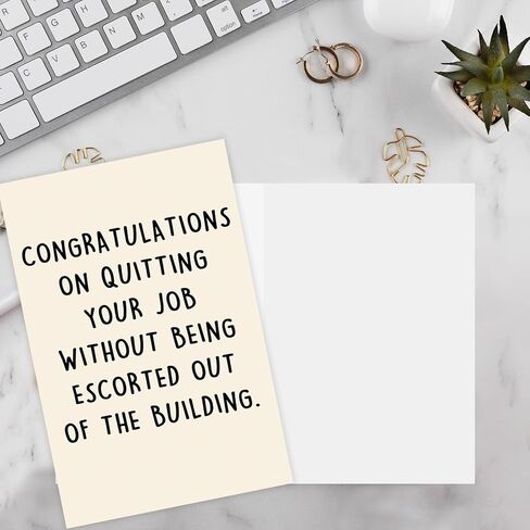 Naughty Leaving Card for Him Her, Happy Farewell Card for Him Her, Humor Going Away Gifts for Coworker Colleagues, Unique Leaving Gift Ideas for Work Bestie，New Job Card in Kuwait