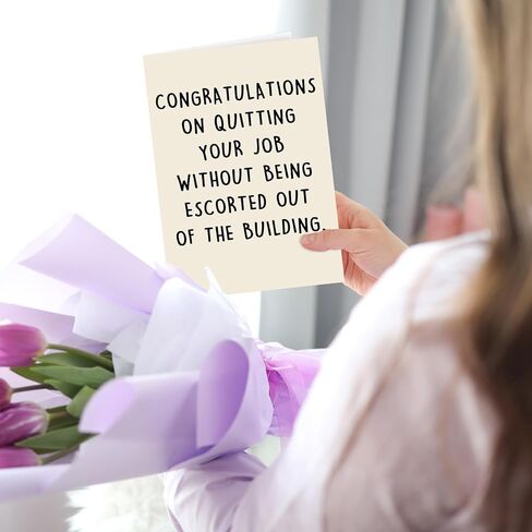 Naughty Leaving Card for Him Her, Happy Farewell Card for Him Her, Humor Going Away Gifts for Coworker Colleagues, Unique Leaving Gift Ideas for Work Bestie，New Job Card in Kuwait