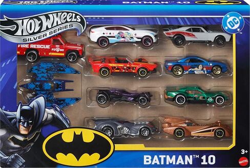 Hot Wheels Batman Toy Car 5-Pack, Set of 5 1:64 Scale Die-Cast Batman-Themed Vehicles Including The Batmobile in Kuwait