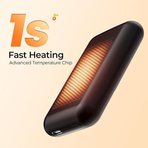 تدفئة اليد قابلة لإعادة الشحن مع صندوق الهدايا ، ودفء اليد الكهربائية مع بطارية LED وشاشة درجة الحرارة ، 4 مستويات تسخين محمولة ، للرجال ، النساء ، الصيد (الوردي ، 2 عبوة) in Kuwait