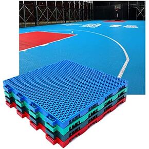 Interlocking Outdoor Sports Flooring Tiles - DIY Easy Install for Basketball, Tennis, Volleyball & Badminton Courts - Durable Multi-Sport Surface, Weather-Resistant, Slip-Resistant Design in Kuwait