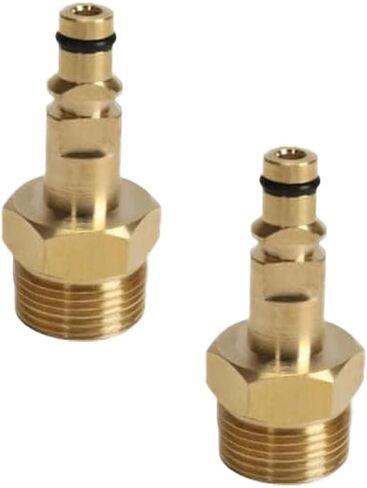 2Pcs Gold M22 Adapter High Pressure Washer Hose Adapter Pressure Pipe Quick Connector Converter Fitting for K Series Replacement,Pressure Washer Hose Adapter Pressure Washer Parts and Accessories in Kuwait