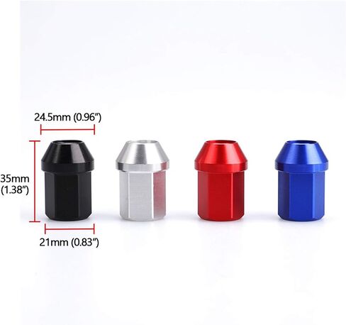 Nuts,Hardware Nuts, Car Anti-Theft 6061 Aluminum Alloy Wheel Lock Nuts Length Aftermarket Lug Nuts(Red 1,M12x1.5) in Saudi Arabia
