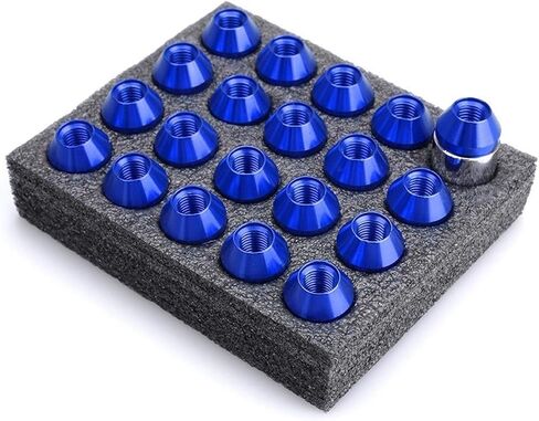 Nuts,Hardware Nuts, Car Anti-Theft 6061 Aluminum Alloy Wheel Lock Nuts Length Aftermarket Lug Nuts(Red 1,M12x1.5) in Saudi Arabia
