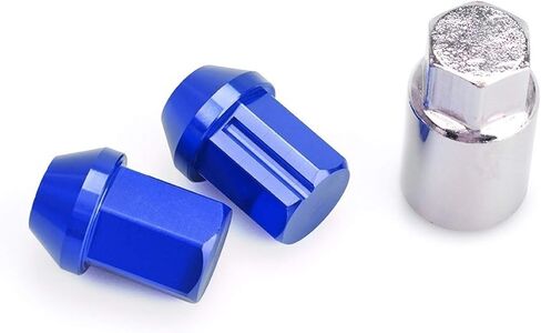 Nuts,Hardware Nuts, Car Anti-Theft 6061 Aluminum Alloy Wheel Lock Nuts Length Aftermarket Lug Nuts(Red 1,M12x1.5) in Saudi Arabia