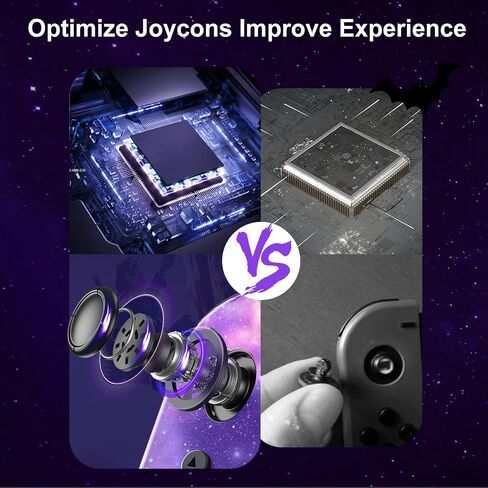Toxfla for Nintendo Switch Controller, Switch Controller Replacement Accessories with Double Vibration/Wake-Up/Screenshot/Motion Control in Saudi Arabia