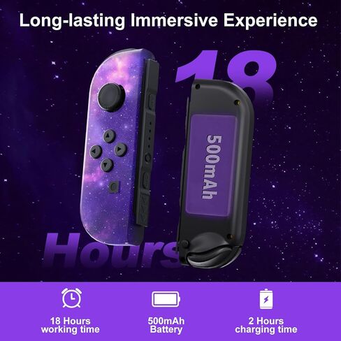 Toxfla for Nintendo Switch Controller, Switch Controller Replacement Accessories with Double Vibration/Wake-Up/Screenshot/Motion Control in Saudi Arabia