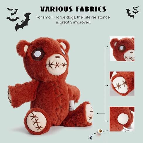 Nocciola 6 قطع من ألعاب الهالوين للكلاب التي تصدر أصواتًا للمضغين العدوانيين، ألعاب للكلاب من القطيفة المتينة، مجموعة ألعاب للكلاب الصغيرة والكبيرة المحشوة in Kuwait