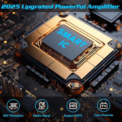 هوائي تلفزيون داخلي قوي قاعدة مغناطيسية لسهولة التثبيت ، هوائي للتلفزيون الذكي ، هوائي التلفزيون للقنوات المحلية المجانية ، هوائي التلفزيون للتلفزيون الداخلي ، هوائي رقمي للتلفزيون in Kuwait