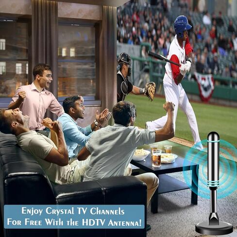 هوائي تلفزيون داخلي قوي قاعدة مغناطيسية لسهولة التثبيت ، هوائي للتلفزيون الذكي ، هوائي التلفزيون للقنوات المحلية المجانية ، هوائي التلفزيون للتلفزيون الداخلي ، هوائي رقمي للتلفزيون in Kuwait