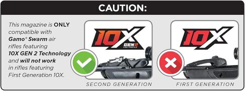 مجلة Gamo 10X GEN2 Quick-Shot .22 كالوري. (سوارم فيوجن 10X GEN2 وسوارم ماكسيم 10X GEN2) in Kuwait