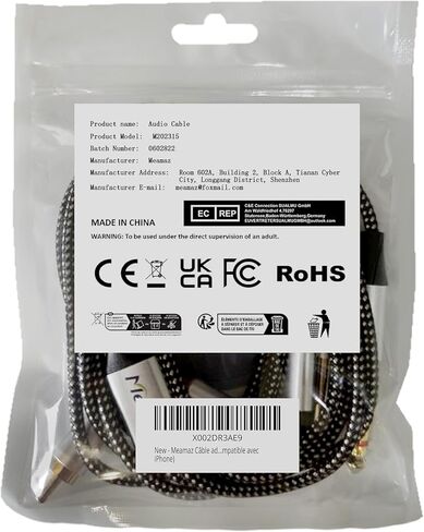 6.56ft MFI Lightning Lightning إلى 1/4 بوصة TRS كابل ، في غضون 1/4 إلى USB C ، 3.5 مم إلى 1/4 "، تشمل رقاقة DAC ، 3-in-1 Stereo 1/4 TRS كابل AMP (AMP سماعة الرأس ( Lightning متوافق in Kuwait