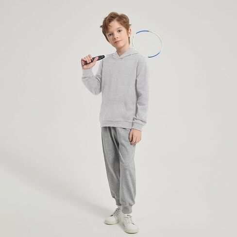 Phedrew Kids Cotton Hoodies Toddler Fall Pullover Hooded Medium Weight Sweatshirts with Pocket for Boys and Girls in Kuwait