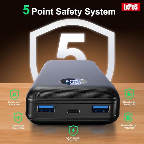 Portable Charger 40000MAH Power Bank ، USB-C (22.5W) شاحن حزمة بطارية سريع الشحن للبطارية لسلسلة iPhone 15/14/13 ، Android Samsung Galaxy ، للتخييم السفر in Kuwait