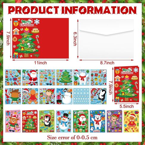 Fullhawl 48 Set Father's Day Card Making Kits DIY Father's Day Craft with Stickers and Envelopes Make Your Own Greeting Card Handmade Dad Gift for Party Home Activities in Kuwait