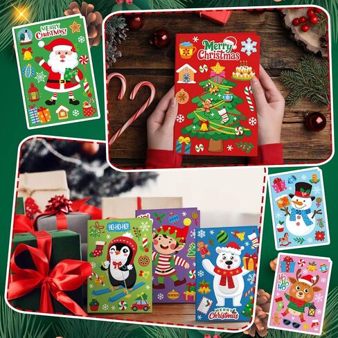 Fullhawl 48 Set Father's Day Card Making Kits DIY Father's Day Craft with Stickers and Envelopes Make Your Own Greeting Card Handmade Dad Gift for Party Home Activities in Kuwait