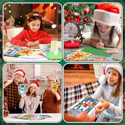 Fullhawl 48 Set Father's Day Card Making Kits DIY Father's Day Craft with Stickers and Envelopes Make Your Own Greeting Card Handmade Dad Gift for Party Home Activities in Kuwait