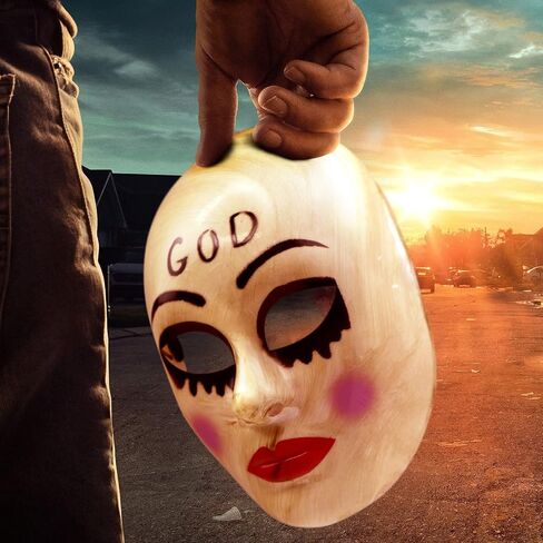HOMELEX The Purge Cross Mask Anarchy Movie Mask Horror Killer Masked Halloween Costume Party in Kuwait