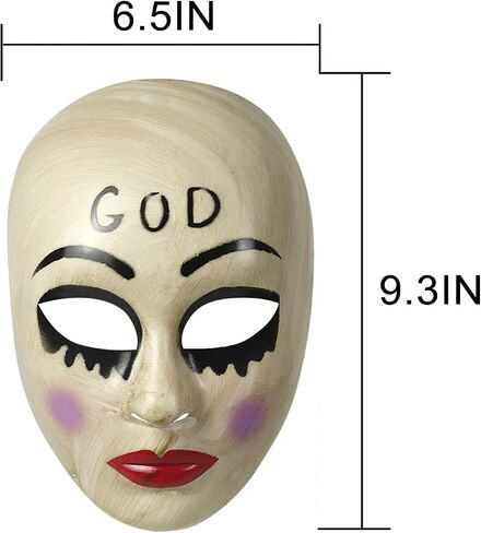 HOMELEX The Purge Cross Mask Anarchy Movie Mask Horror Killer Masked Halloween Costume Party in Kuwait