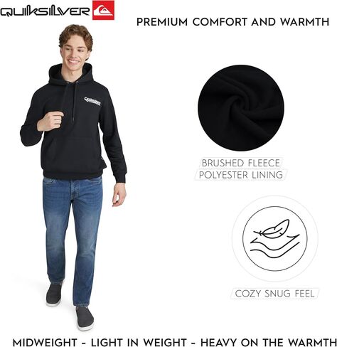 Quiksilver للرجال المنتظمة العادية Super Super Fleece Pullover Pullover sweatshirt in Saudi Arabia