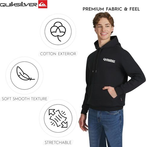 Quiksilver للرجال المنتظمة العادية Super Super Fleece Pullover Pullover sweatshirt in Saudi Arabia