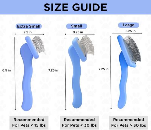 Large Slicker Brush & Slicker Brush Cleaner | Dog Doodle Brush for Grooming Pet Hair | Poodle Brush for Shedding | Long Haired Dogs | Goldendoodle Long Brush for Dogs (Large) [We Love Doodles] in Saudi Arabia
