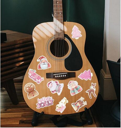 ملصقات عيد الميلاد، 50 حزمة لا توجد نسخ مكررة 4-8 بوصة ملصقات عيد الميلاد للأطفال، ملصقات موضوع عيد الميلاد الفينيل ملصقات حفلات العطلات المقاومة للماء للكمبيوتر والأمتعة والحرف اليدوية والقرطاسية والبطاقات وبطاقات الهدايا in Kuwait