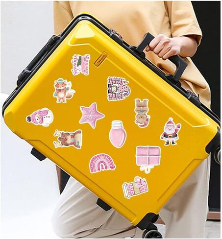 ملصقات عيد الميلاد، 50 حزمة لا توجد نسخ مكررة 4-8 بوصة ملصقات عيد الميلاد للأطفال، ملصقات موضوع عيد الميلاد الفينيل ملصقات حفلات العطلات المقاومة للماء للكمبيوتر والأمتعة والحرف اليدوية والقرطاسية والبطاقات وبطاقات الهدايا in Kuwait