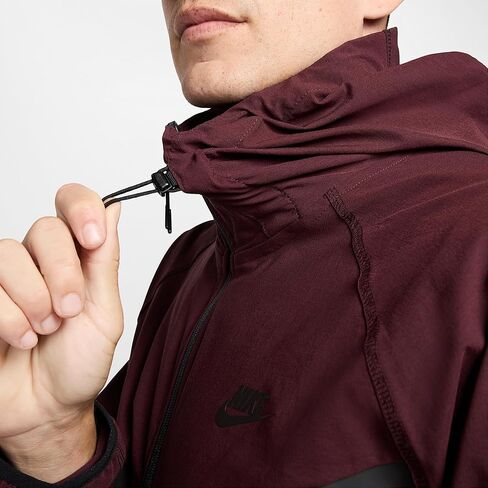 جاكيت منسوج للرجال من Nike Tech (HM7151-652، بورجوندي كراش/بورجوندي كراش/أسود) مقاس M in Saudi Arabia