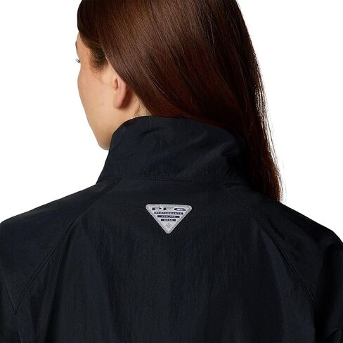 Columbia, PFG Open Water Windbreaker - Women's, Black/Hydrangea/Spring Yellow Wldblms, M in Saudi Arabia
