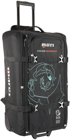Mares Cruise Backpack, Diving Gear Luggage Air Travel Bag with Wheels & Shoulder Straps, 100-Liter Capacity in Saudi Arabia