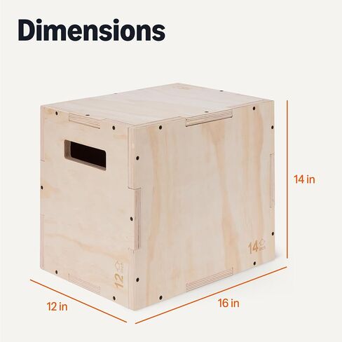 Amazon Basics Plyometric Jump Box، Plyo Box Jumps لصالة الألعاب الرياضية المنزلية in Saudi Arabia