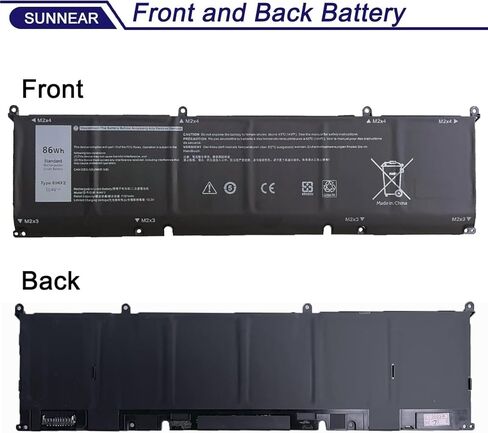 69KF2 86WH استبدال البطارية لـ Dell XPS 15 9500 9510 9520 G15 5510 5511 5515 5520 5521 Precision 5550 5560 5570 G5 G7 G16 P872 P87F in Kuwait