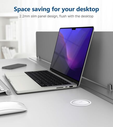 Pop up Outlet for Countertop,PD 20W USB C Fast Charging,3.15" Desk Grommet Power Station,4 Outlets,4-USB, Kitchen Island Pop Up Electrical Outlet, Office Recessed Power Supply,6ft Cord, Black in Kuwait