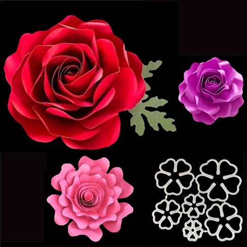 Different Flowers Petal Cutting Dies,DIY Scrapbooking Artist Metal Cutting Dies Stencils Practice Hands-on DIY Scrapbooking Album Craft dies Tool Whole size 15.2 X 10.3cm in Kuwait