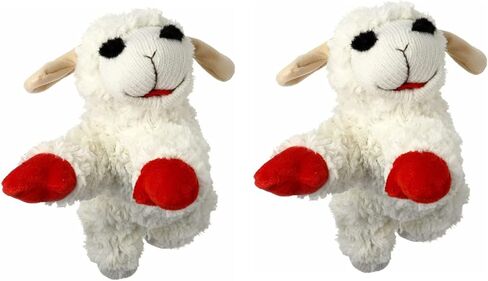 HDP Lambchop Plush Dog Toy 24 "مع صرير اللون: أبيض 24" الحجم: حزمة 1 in Kuwait