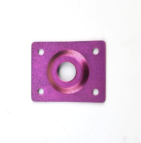 Titanium Alloy Flat Bottom Jack Socket Plate Rectangle Input/Output Jack Plate Compatible with Flat Base Les Paul LP Telecaster Tele TL Electric Guitars Replacement Parts（Splash Purple） in Saudi Arabia