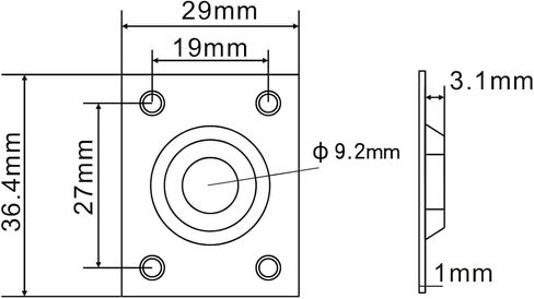 Titanium Alloy Flat Bottom Jack Socket Plate Rectangle Input/Output Jack Plate Compatible with Flat Base Les Paul LP Telecaster Tele TL Electric Guitars Replacement Parts（Splash Purple） in Saudi Arabia